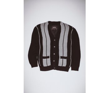 Fucking Awesome School Striped Cardigan Sweater