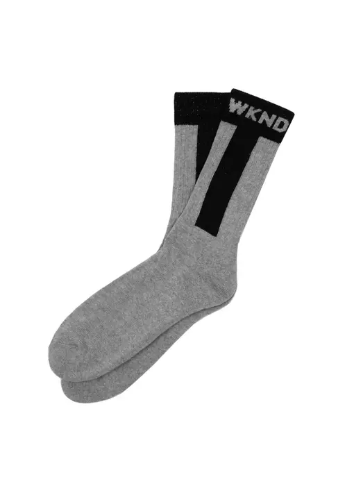 WKND Baseball Sock - Grey/Black