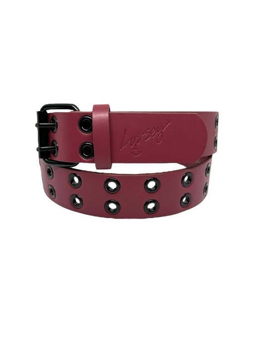 Loosey Grommet Hole Belt - Maroon