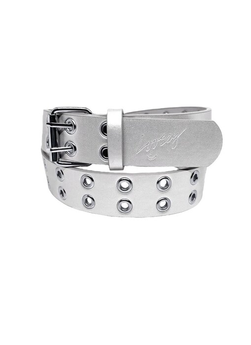 Loosey Grommet Hole Belt - Silver