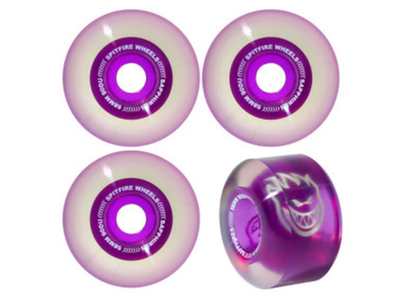 Spitfire Spitfire 90D Sapphires Wheels - CLear/Purple Size:58mm