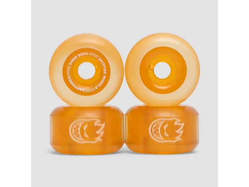 Spitfire Spitfire 90D Sapphires Wheels - Clear/Orange 54mm