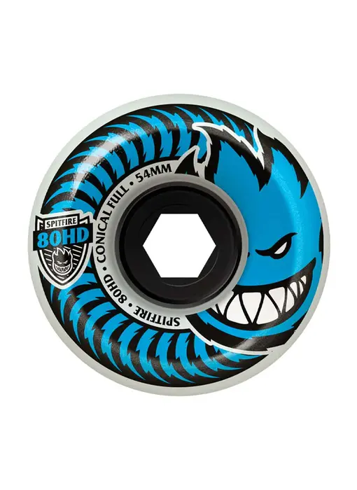 Spitfire 80HD Conical Full Wheels - Blue 54mm