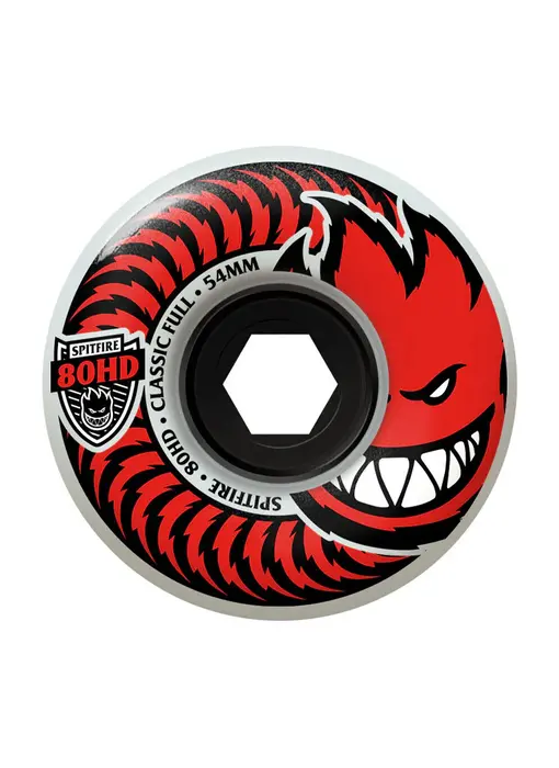 Spitfire 80HD Classic Full Wheels - Red 54mm