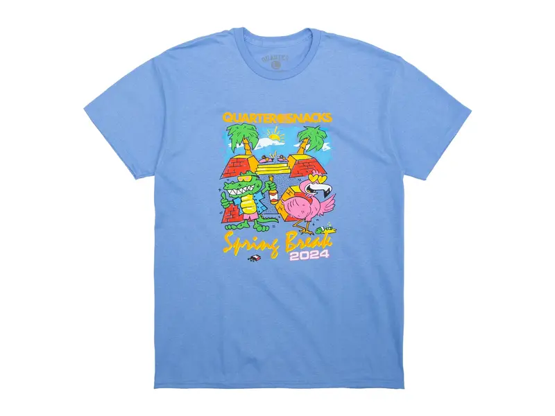 Quarter Snacks Quartersnacks Spring Break Tee - Carolina Blue