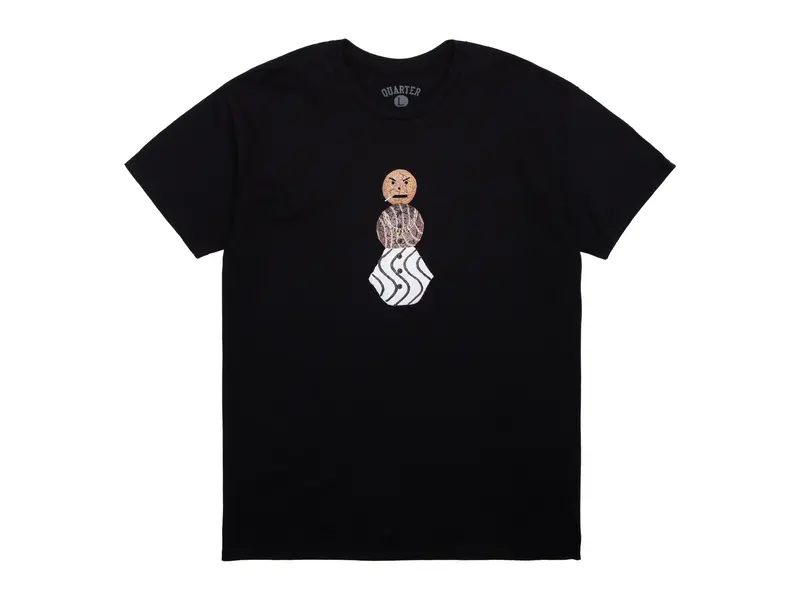 Quarter Snacks Quartersnacks Front Snackman Tee - Black