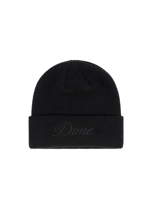 Dime Cursive Beanie - Black