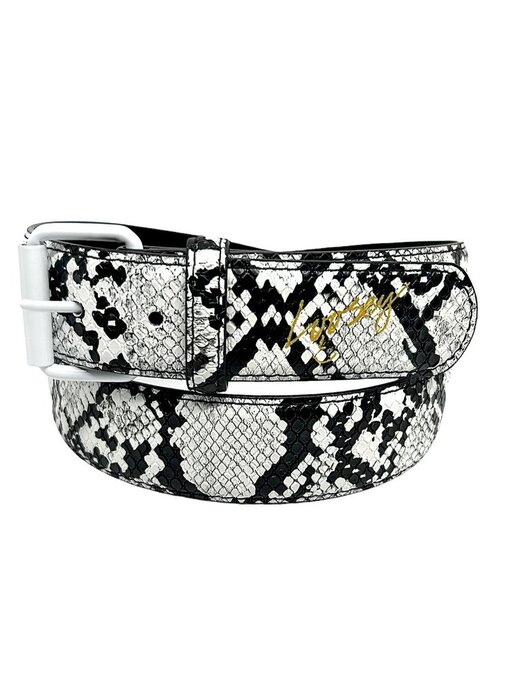 Loosey Slither Belt - White