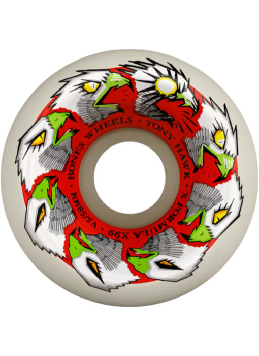 Bones X-Formula Hawk Animation V5 Sidecut 99a Wheels - 58mm