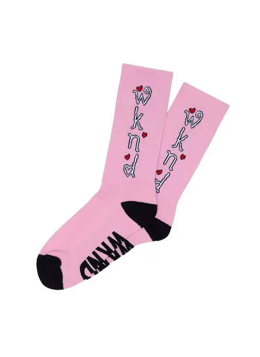 WKND Heart Socks - Pink