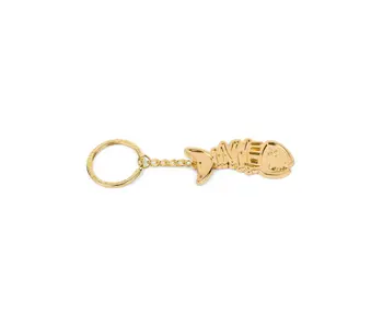 Dime Bones Keychain - Gold