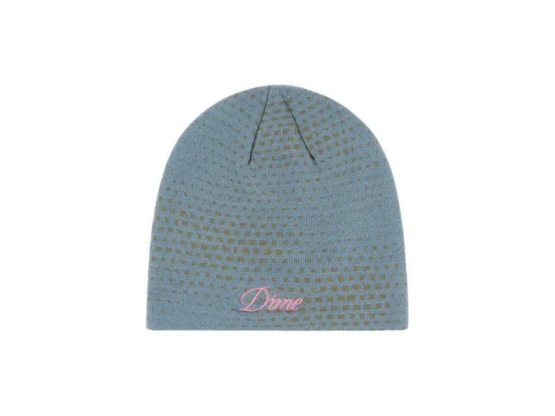 Dime MTL Dime Pixel Skully Beanie - Stone Blue