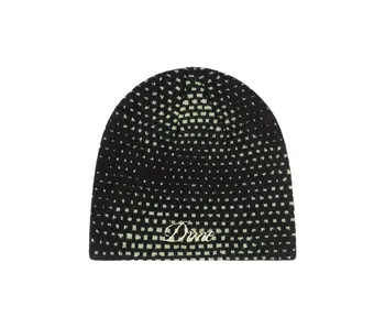 Dime Pixel Skully Beanie - Black