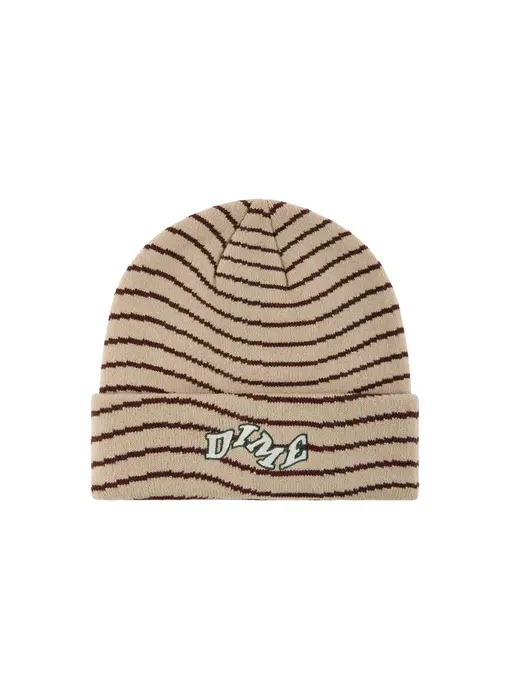 Dime College Wave Cuff Beanie - Tan