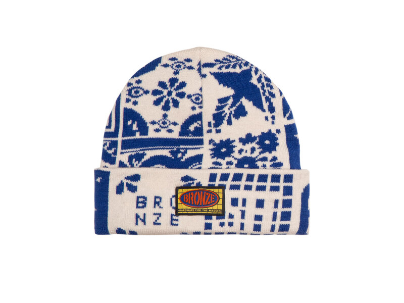 Bronze56k Bronze56k Azulejo Beanie - White/Blue