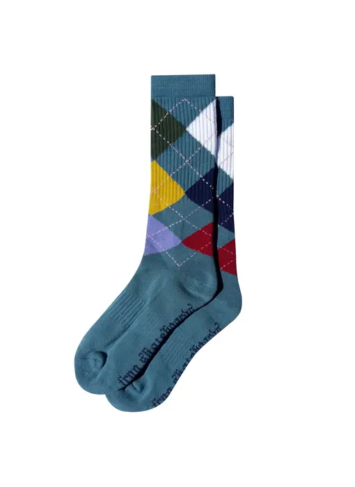 Frog Argyle Socks - Teal