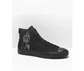 Converse CTAS Pro Hi Shoes - Black/Black