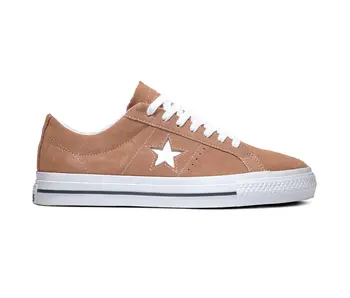 Converse One Star Pro OX Shoes - Mineral Clay/White/Black Rust