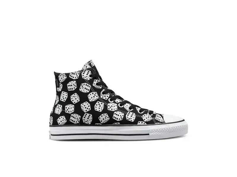 Converse CTAS Pro Hi Shoes Dice Black White Rhythm Skateshop