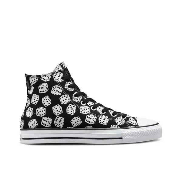 Converse CTAS Pro Hi Shoes Dice Black White