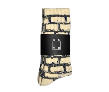 WKND Brick Socks - Cream/Charcoal/Navy
