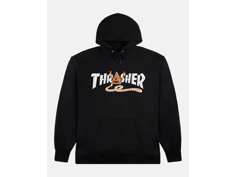 Thrasher Thrasher x Toy Machine - Pyramid - Hoodie - Black