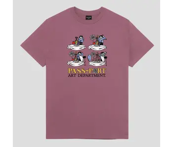 Pass~Port Art Dept. Tee - Washed Berry