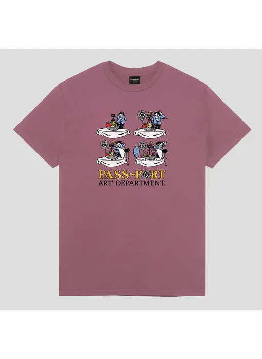Pass~Port Art Dept. Tee - Washed Berry