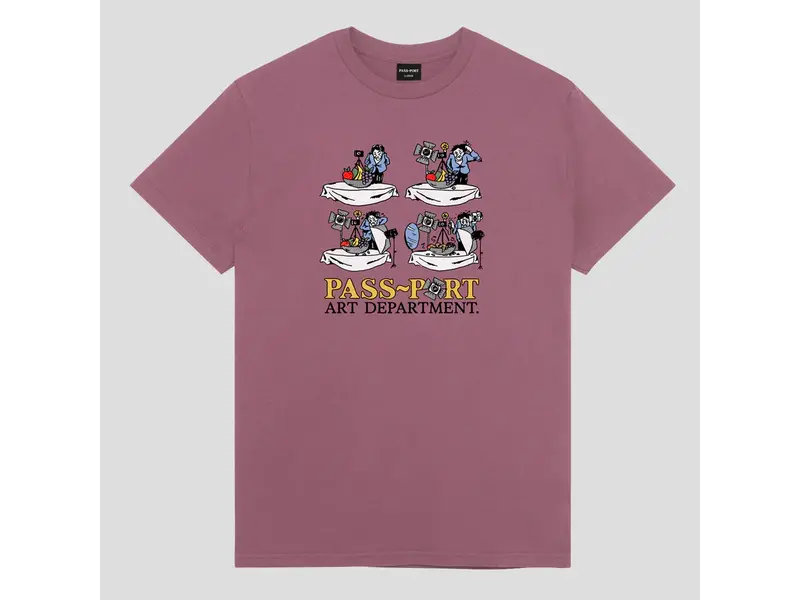 Passport Pass~Port Art Dept. Tee - Washed Berry