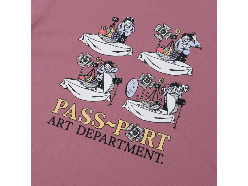 Passport Pass~Port Art Dept. Tee - Washed Berry