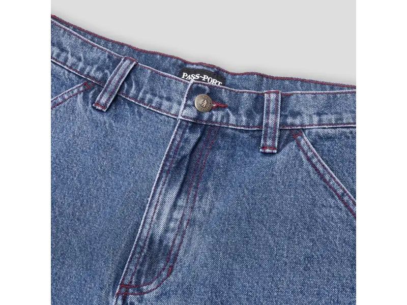 Passport Pass~Port Workers Club Denim Jean - Washed Dark Indigo