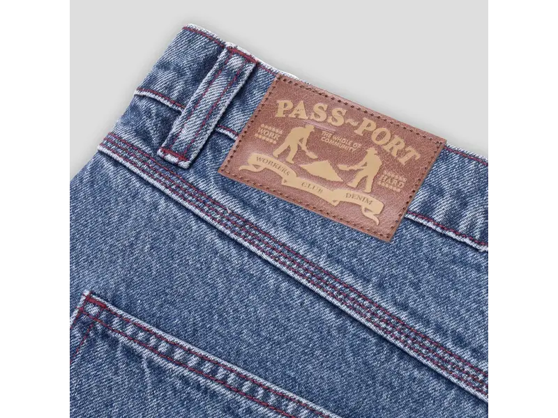 Passport Pass~Port Workers Club Denim Jean - Washed Dark Indigo