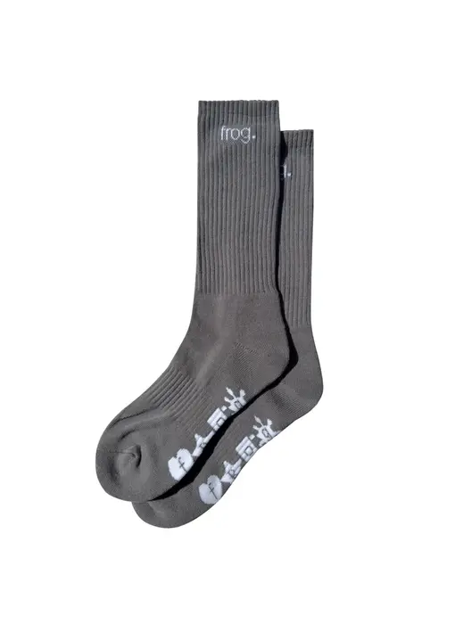 Frog Socks - Charcoal
