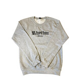 Rhythm Skateshop Rhythm Embroidered Old English Grey Crewneck