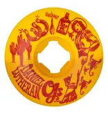 OJ Wheels OJ Daniel Lutheran EZ Edge Elite 99a Wheels - Org/Yllow 53mm