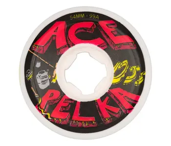 OJ Ace Pelka Hardline Elite 99a Wheels - White 54MM