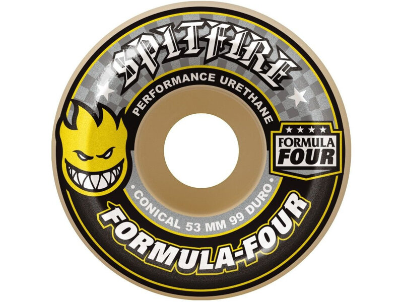 Spitfire Spitfire F4 Conical 99a Yellow Wheels -53mm