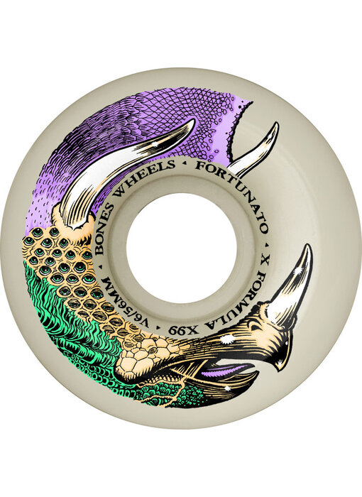 Bones X-Formula Fortunato Dino-Sortas V6 Widecut 99A Wheels - 56mm