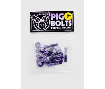 Pig 1 Inch Phillips Hardware - Purple