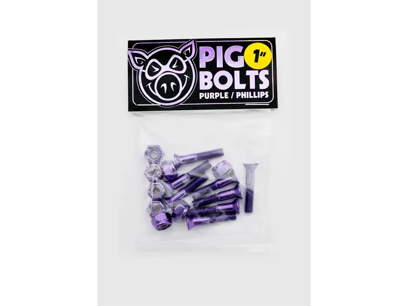 Pig Pig 1 Inch Phillips Hardware - Purple