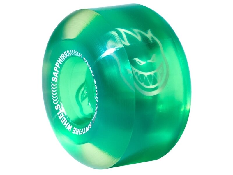 Spitfire Spitfire 90D Sapphire Clear/Green Wheels - 53mm