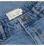 Dime MTL Dime Pleated Denim Shorts - Blue Washed
