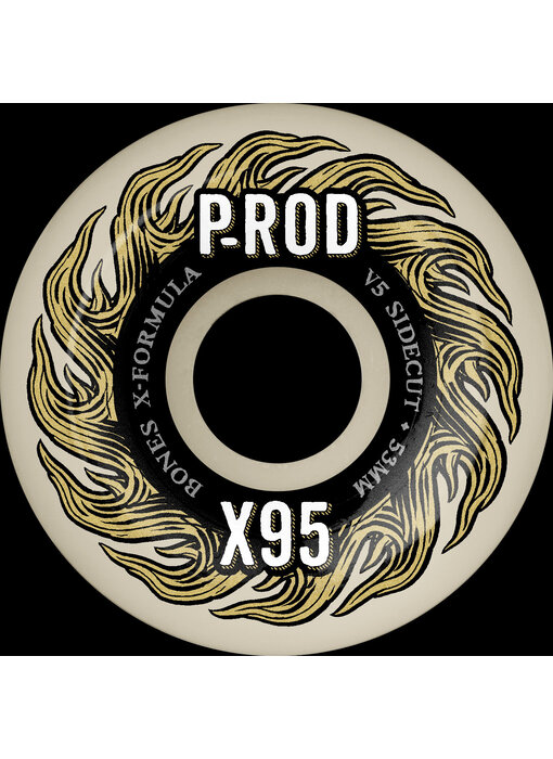 Bones X-Formula P-Rod V5 Sidecut 95A Wheels - 53mm