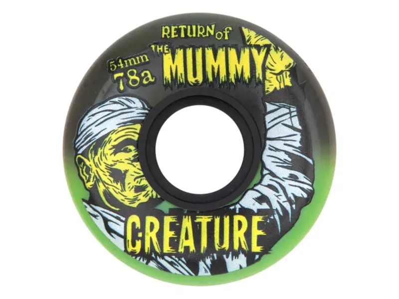 OJ Wheels OJ x Creature Mummy Keyframe 78a Wheels - Grn/Blk 54mm