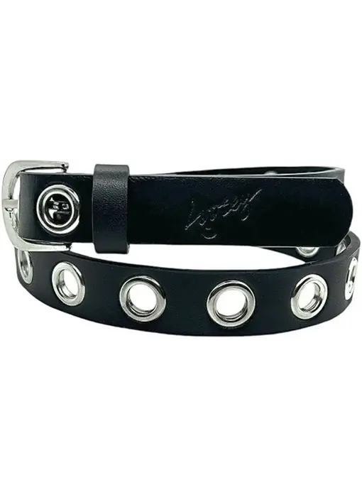 Loosey Mini Gromet Hole Belt - Black