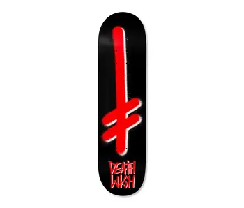 Deathwish Gang Logo Blk/Red Deck - 8.5