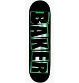 Baker Baker Jacopo Brand Name Foil Deck - Blk/Grn 8.25