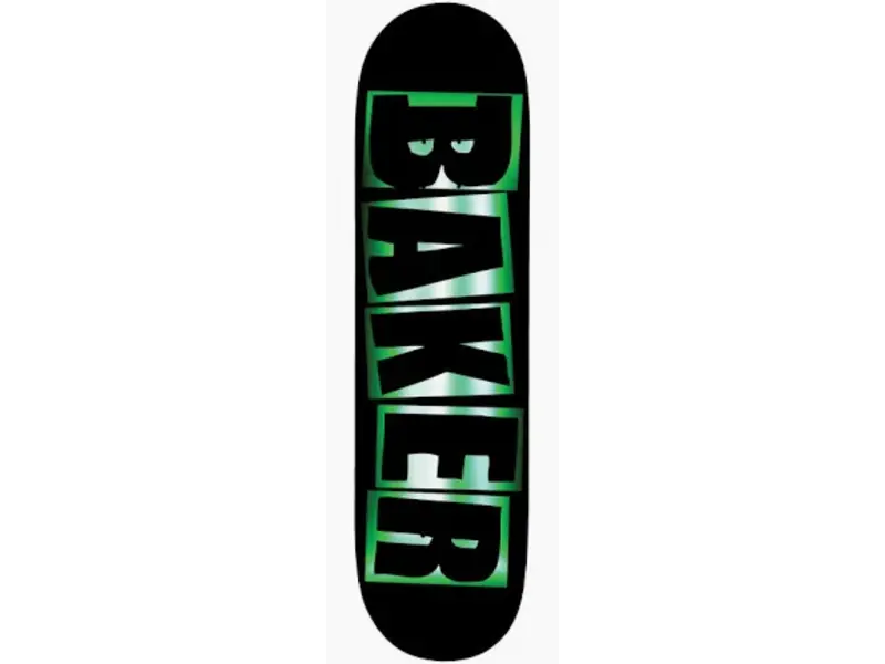 Baker Baker Jacopo Brand Name Foil Deck - Blk/Grn 8.25