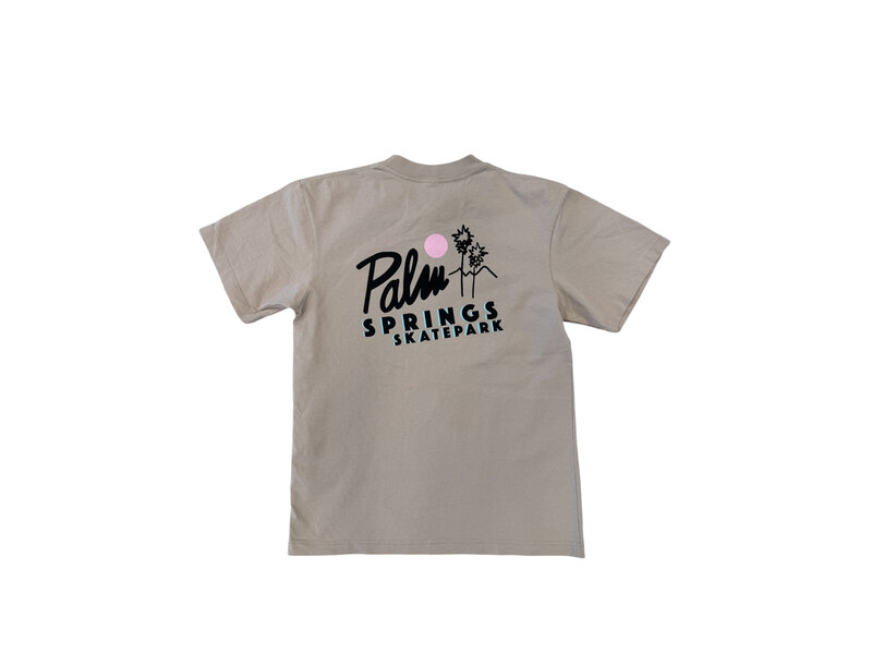 Palm Springs Skate Park Palm Springs Filter String Tan Shirt -