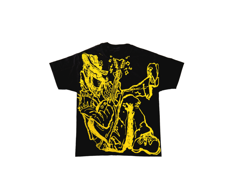 Genesis Genesis Guitar Man T-Shirt - Yellow